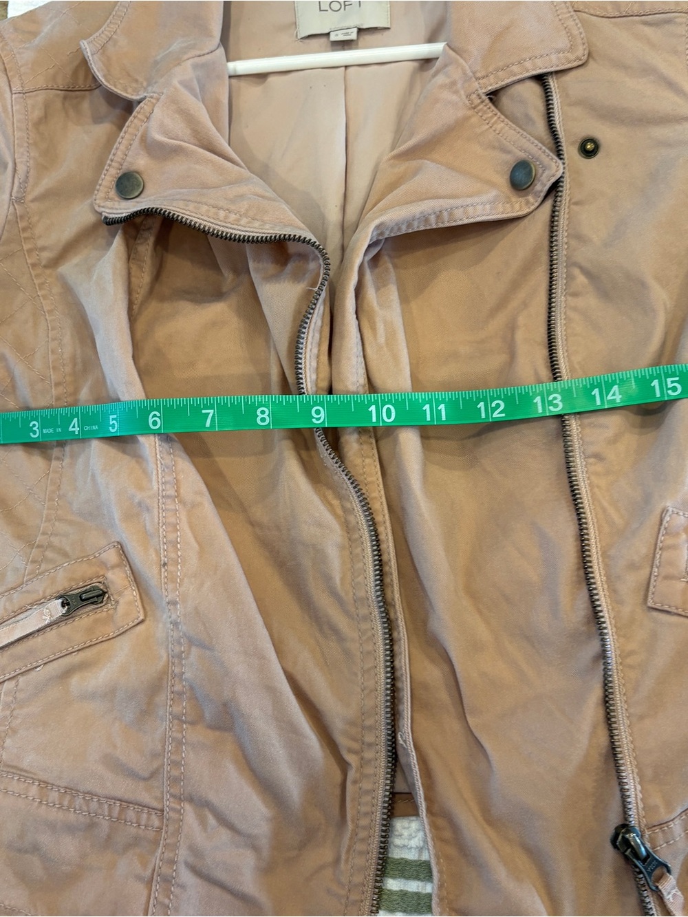 LOFT Women's Dusty Blush Moto Jacket - Picture 4 of 10
